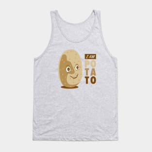 I am Potato - Cute Funny Design for Food Lover Tank Top